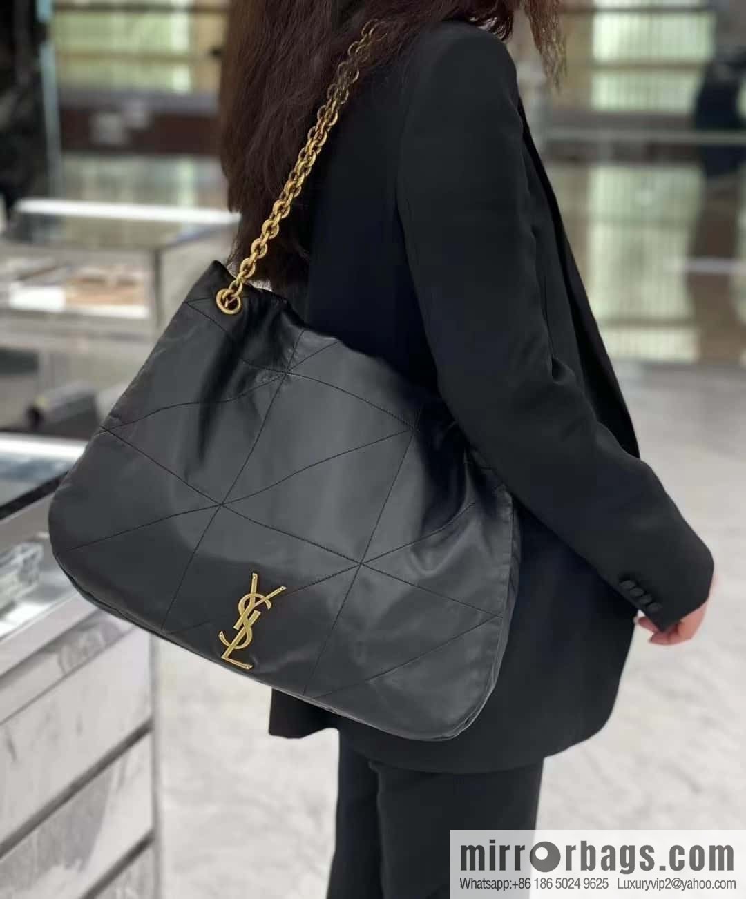 YSL 𝗝𝗔𝗠𝗜𝗘_ large sheepskin handbag 742431