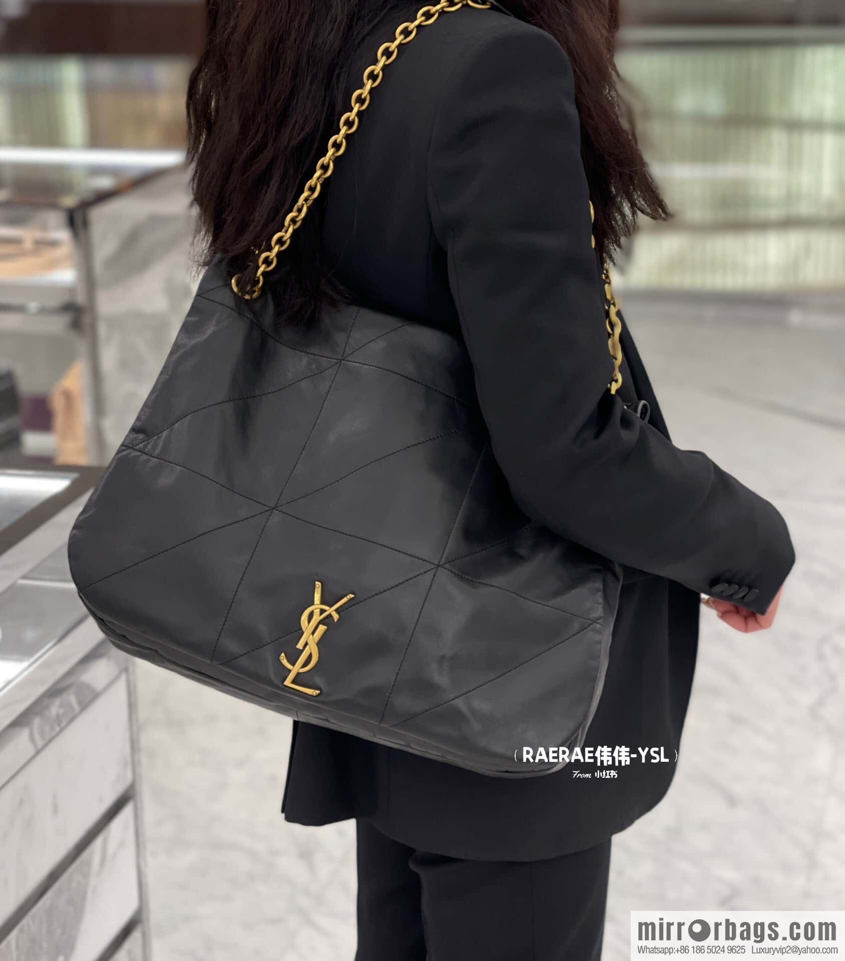 YSL 𝗝𝗔𝗠𝗜𝗘_ large sheepskin handbag 742431