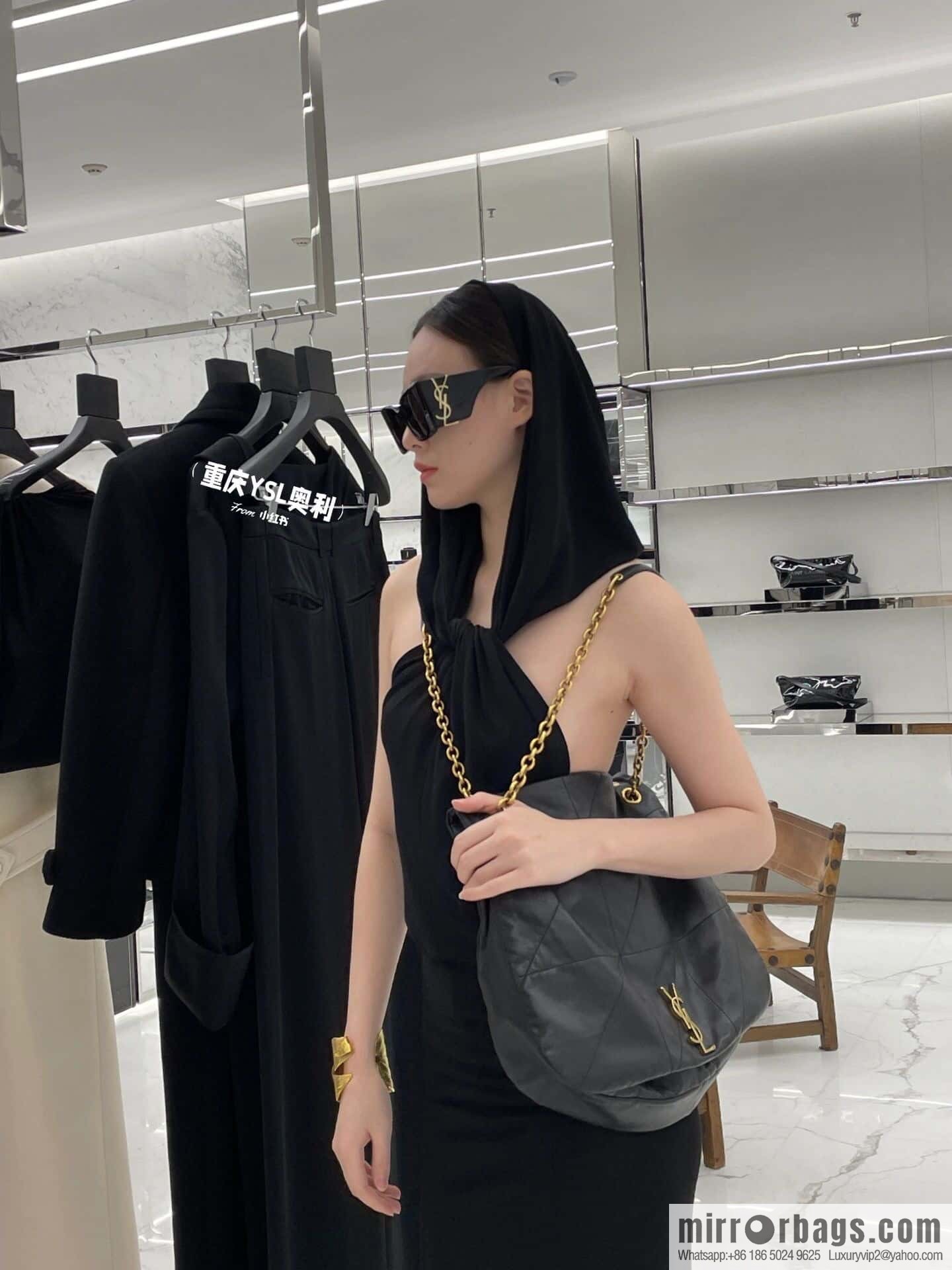 YSL 𝗝𝗔𝗠𝗜𝗘_ large sheepskin handbag 742431