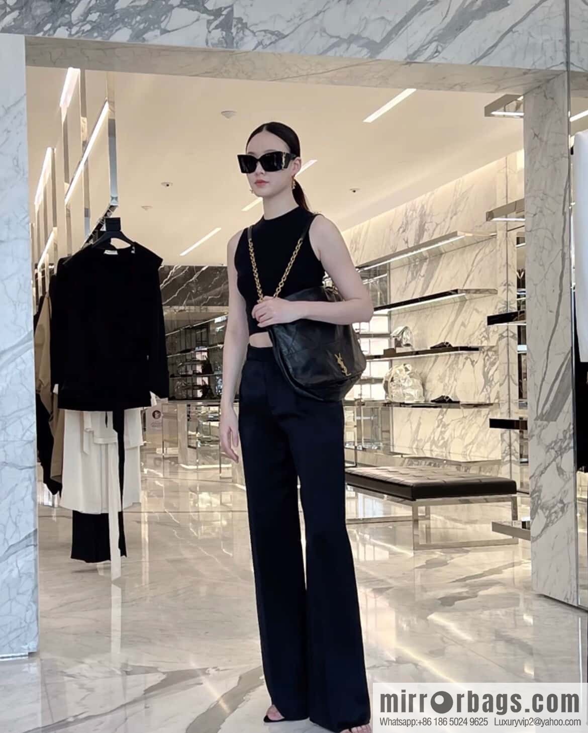 YSL 𝗝𝗔𝗠𝗜𝗘_ large sheepskin handbag 742431