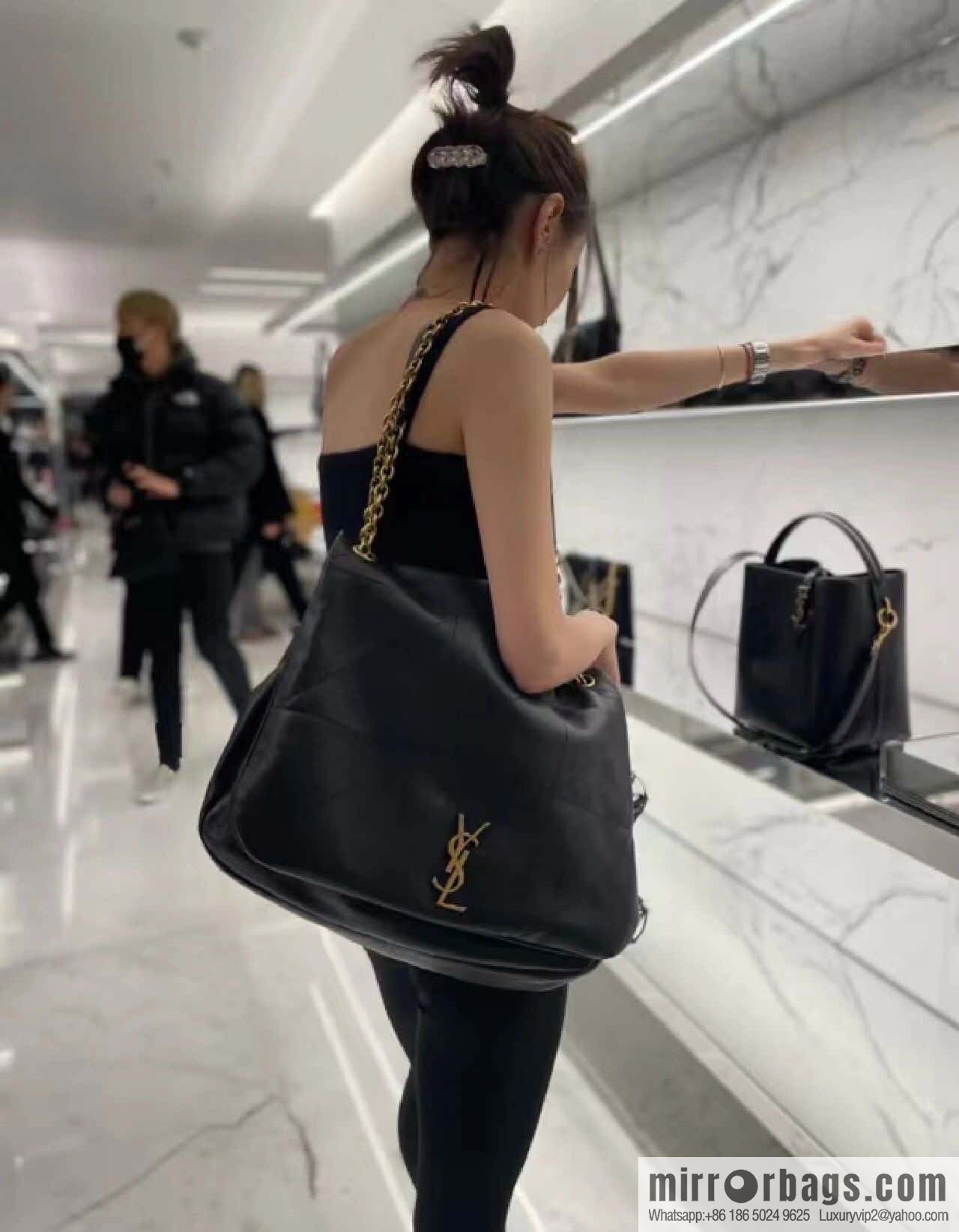 YSL 𝗝𝗔𝗠𝗜𝗘_ large sheepskin handbag 742431