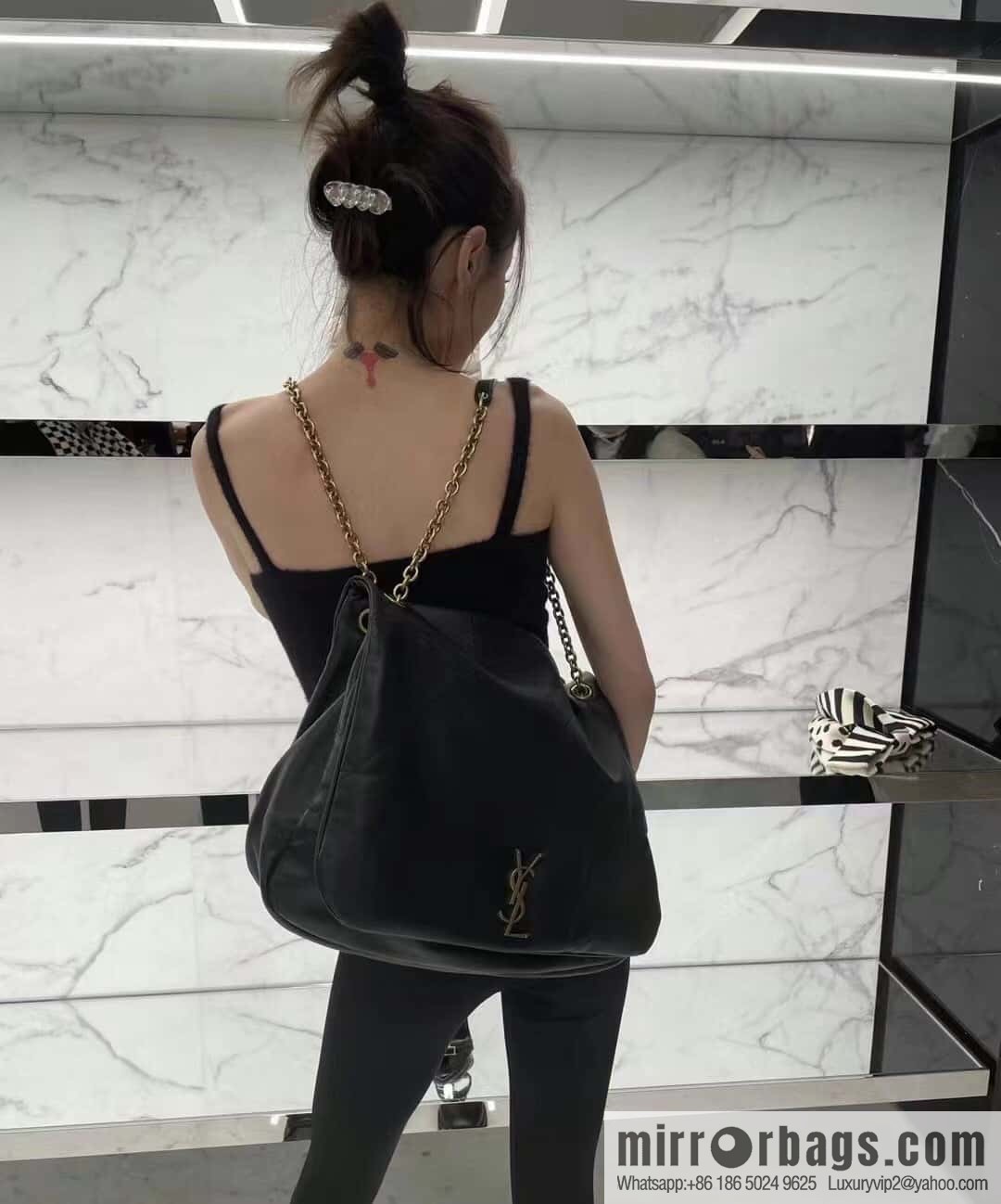 YSL 𝗝𝗔𝗠𝗜𝗘_ large sheepskin handbag 742431