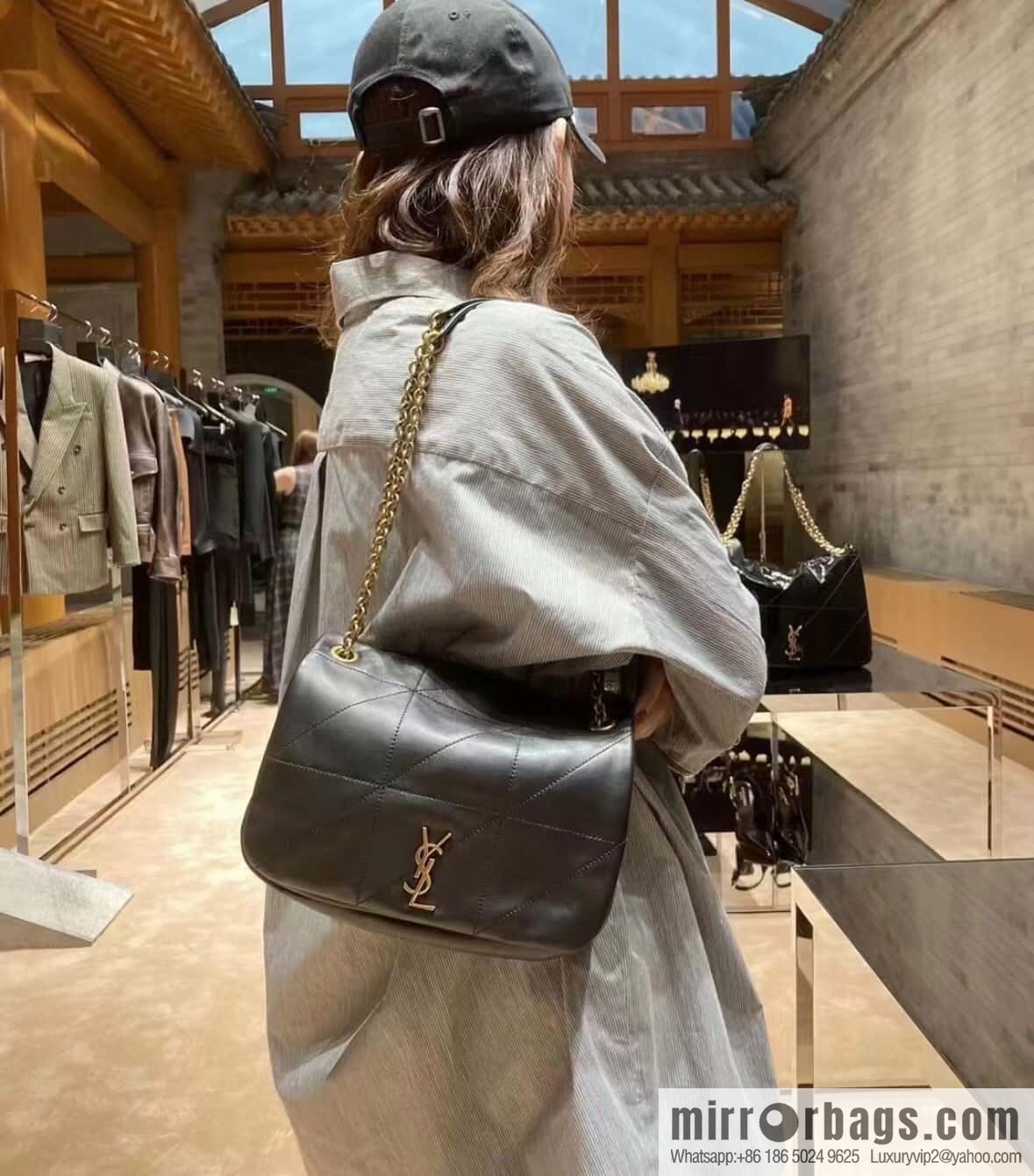 YSL 𝗝𝗔𝗠𝗜𝗘_ small sheepskin handbag 763475