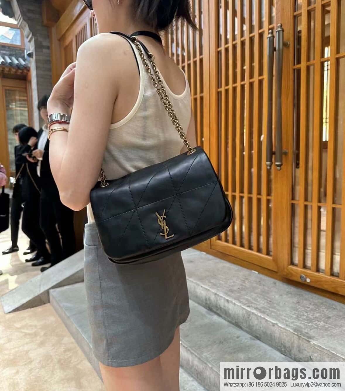 YSL 𝗝𝗔𝗠𝗜𝗘_ small sheepskin handbag 763475