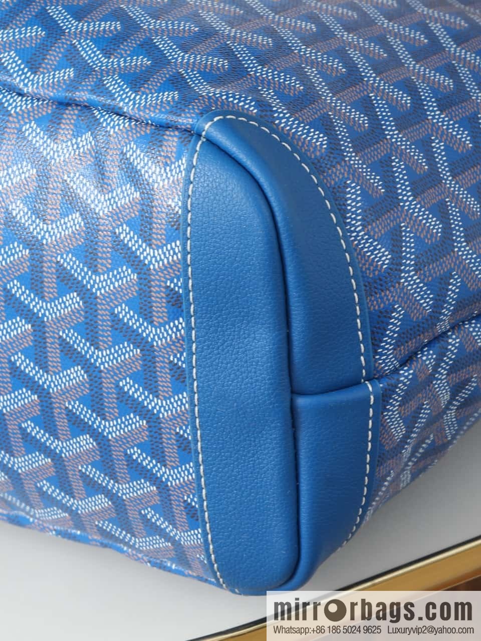 [Premium quality, all copper hardware] 🔎 020320 blue, goyard goya artois small bag (zipper tote bag)
