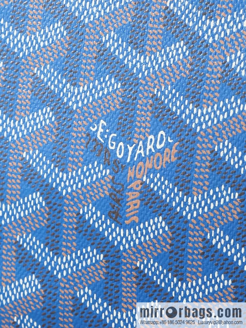 [Premium quality, all copper hardware] 🔎 020320 blue, goyard goya artois small bag (zipper tote bag)