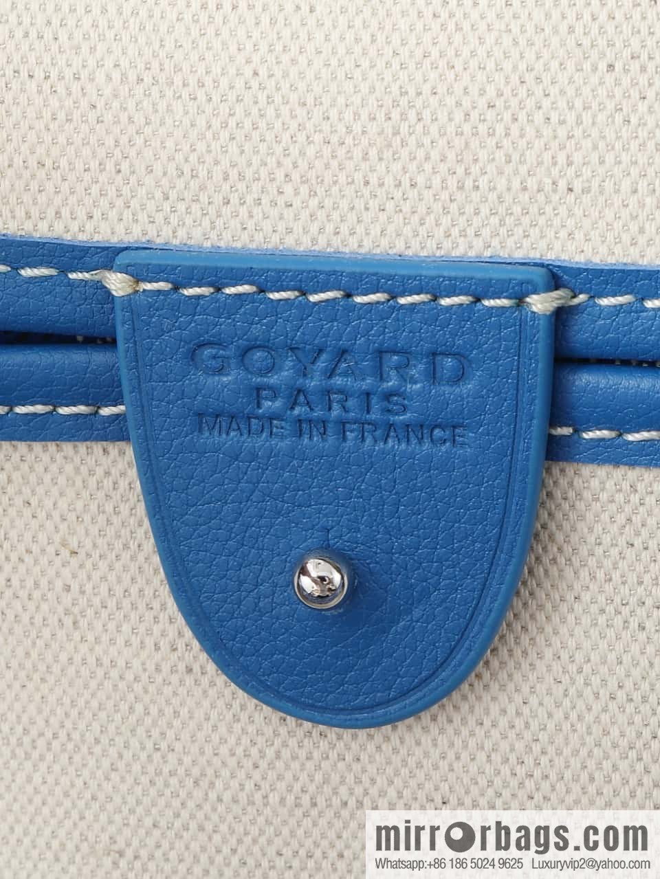 [Premium quality, all copper hardware] 🔎 020323 blue, goyard goya artois medium zipper tote bag