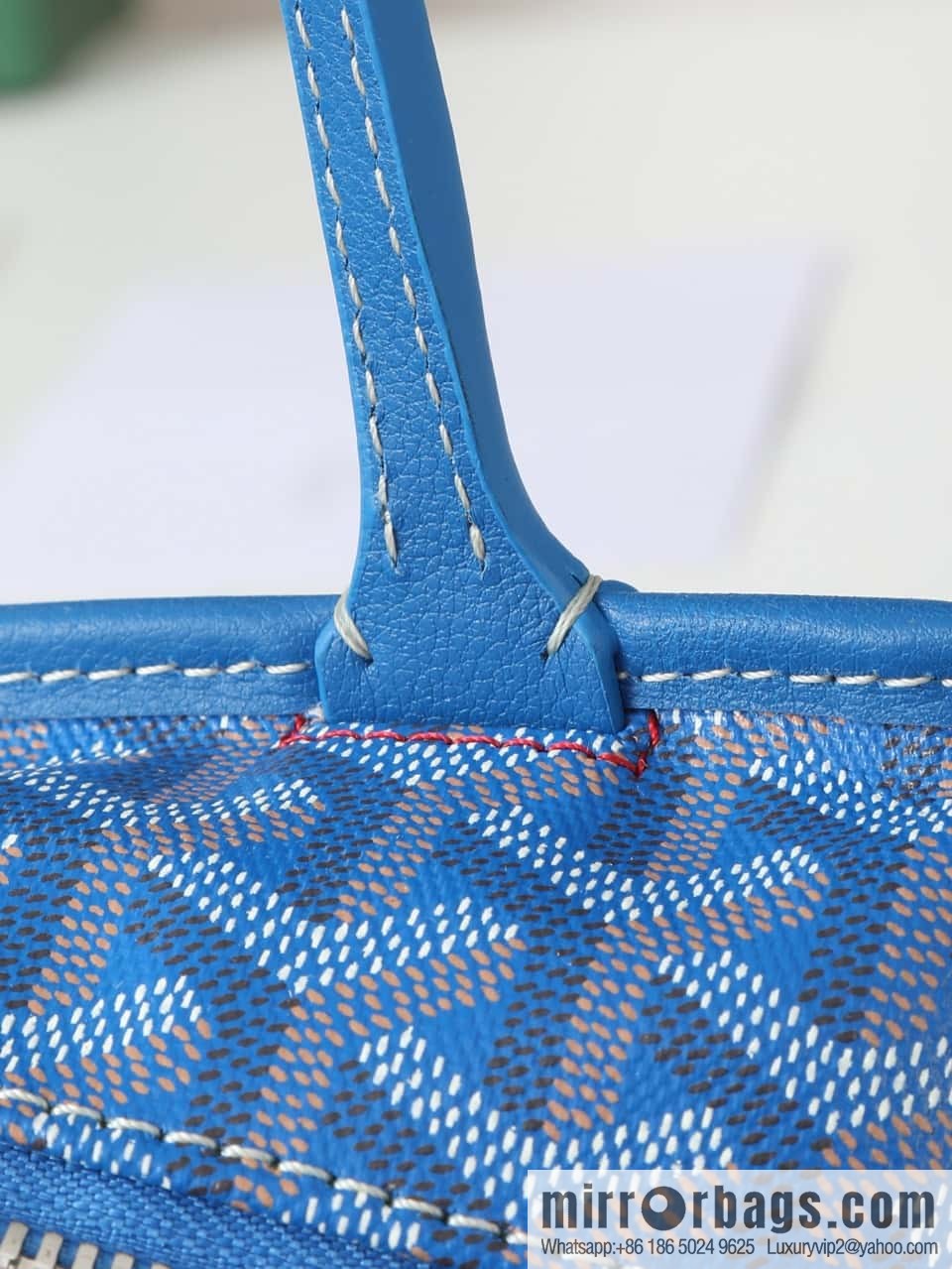 [Premium quality, all copper hardware] 🔎 020320 blue, goyard goya artois small bag (zipper tote bag)