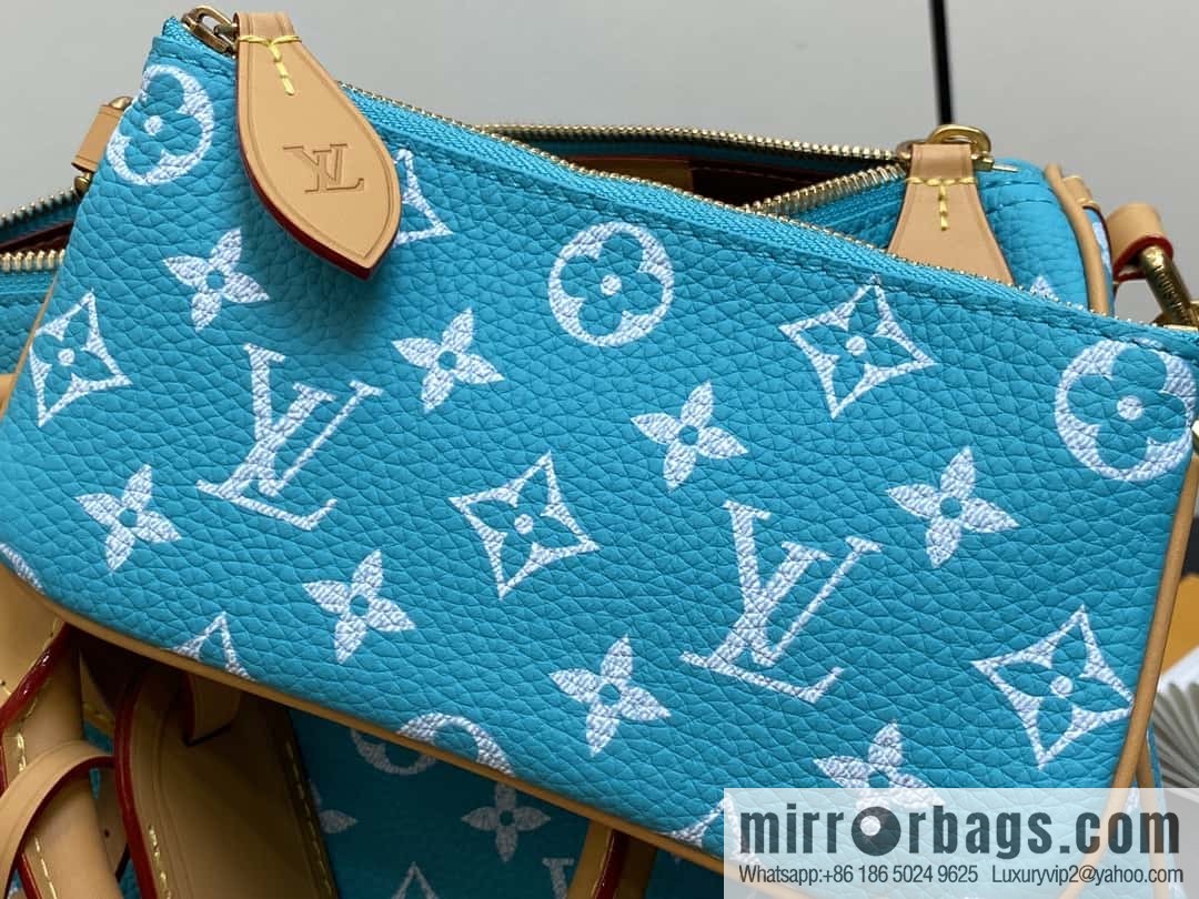 [Boutique‑grade] M21110 lake water blue, full leather pillow bag speedy series SPEEDY P9 BANDOULIZRE 30 handbag
