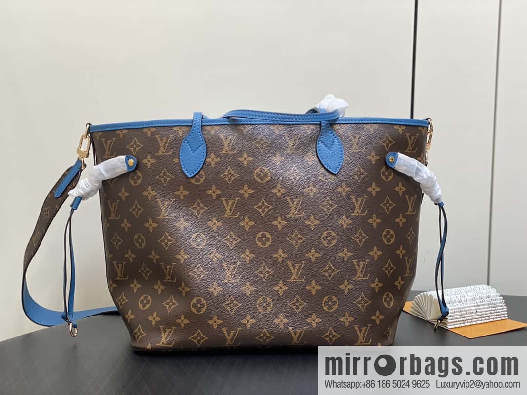 [Boutique‑grade] M13753 presbyopia blue, double-sided available, variable code chip version, shopping bag series NEVERFULL medium handbag