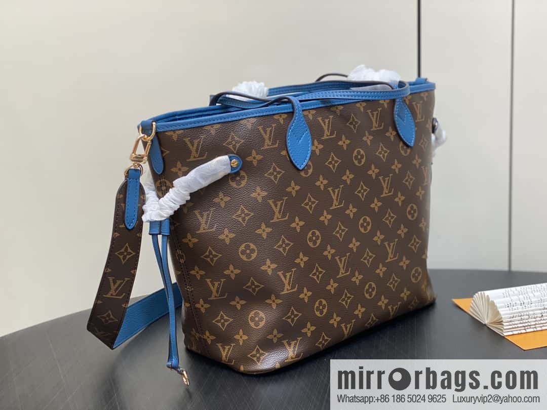 [Boutique‑grade] M13753 presbyopia blue, double-sided available, variable code chip version, shopping bag series NEVERFULL medium handbag