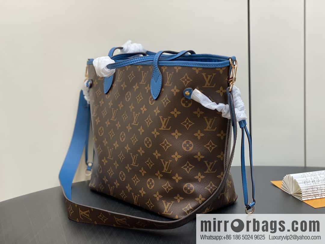 [Boutique‑grade] M13753 presbyopia blue, double-sided available, variable code chip version, shopping bag series NEVERFULL medium handbag