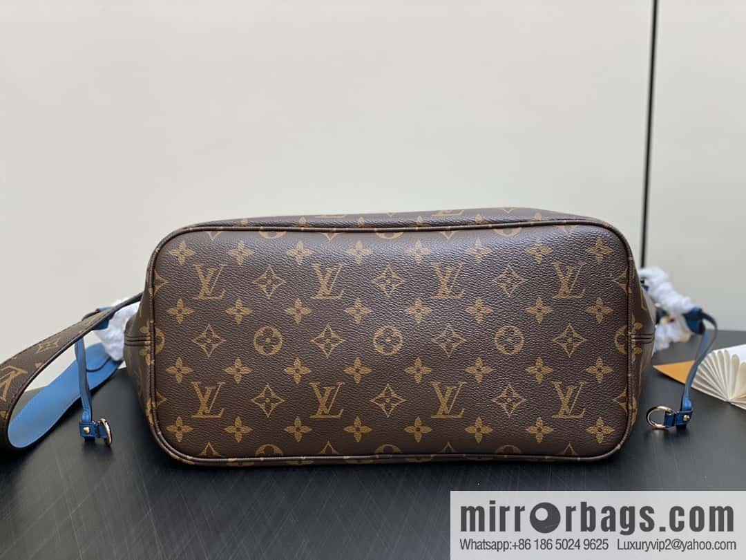 [Boutique‑grade] M13753 presbyopia blue, double-sided available, variable code chip version, shopping bag series NEVERFULL medium handbag