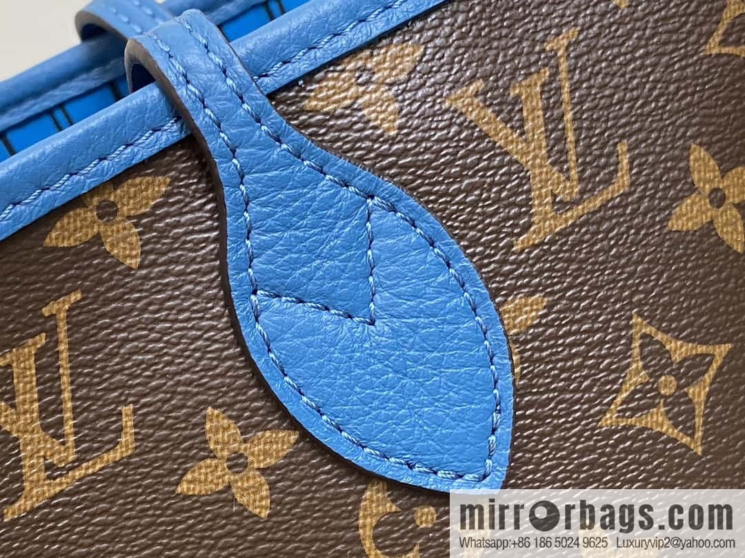 [Boutique‑grade] M13753 presbyopia blue, double-sided available, variable code chip version, shopping bag series NEVERFULL medium handbag