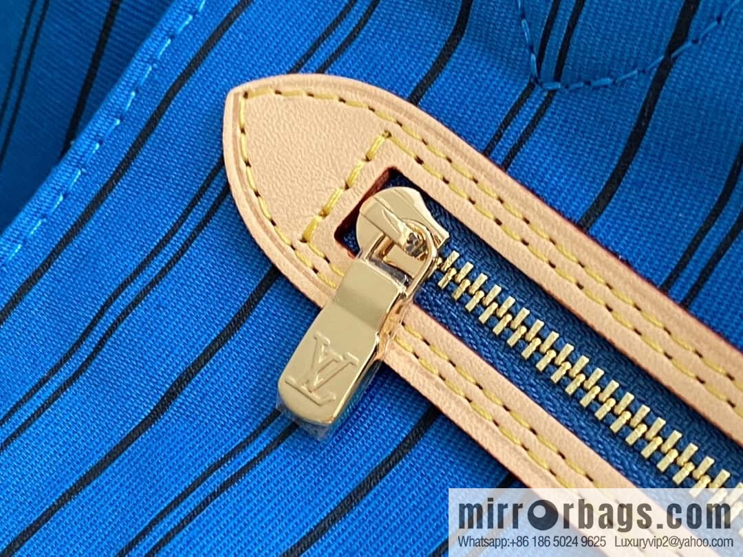 [Boutique‑grade] M13753 presbyopia blue, double-sided available, variable code chip version, shopping bag series NEVERFULL medium handbag
