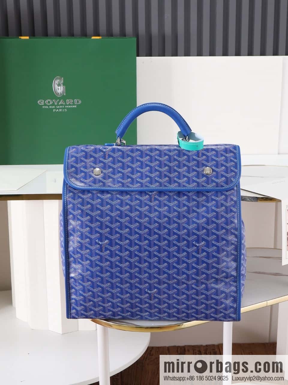 [Premium quality, original materials] Goya original backpack goyard 020237 sky blue