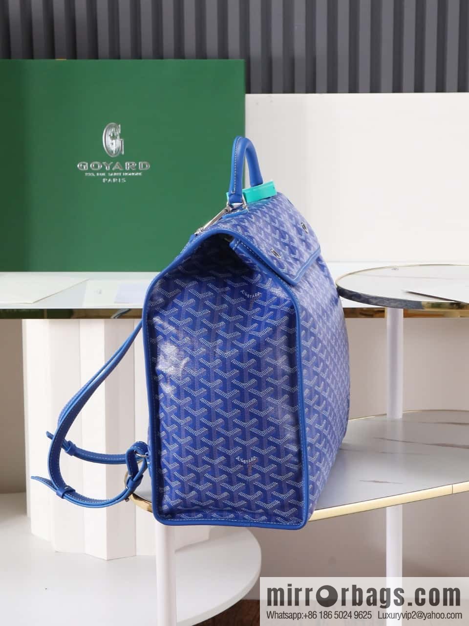 [Premium quality, original materials] Goya original backpack goyard 020237 sky blue
