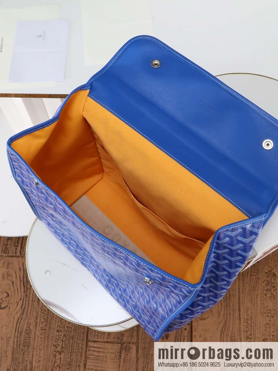 [Premium quality, original materials] Goya original backpack goyard 020237 sky blue