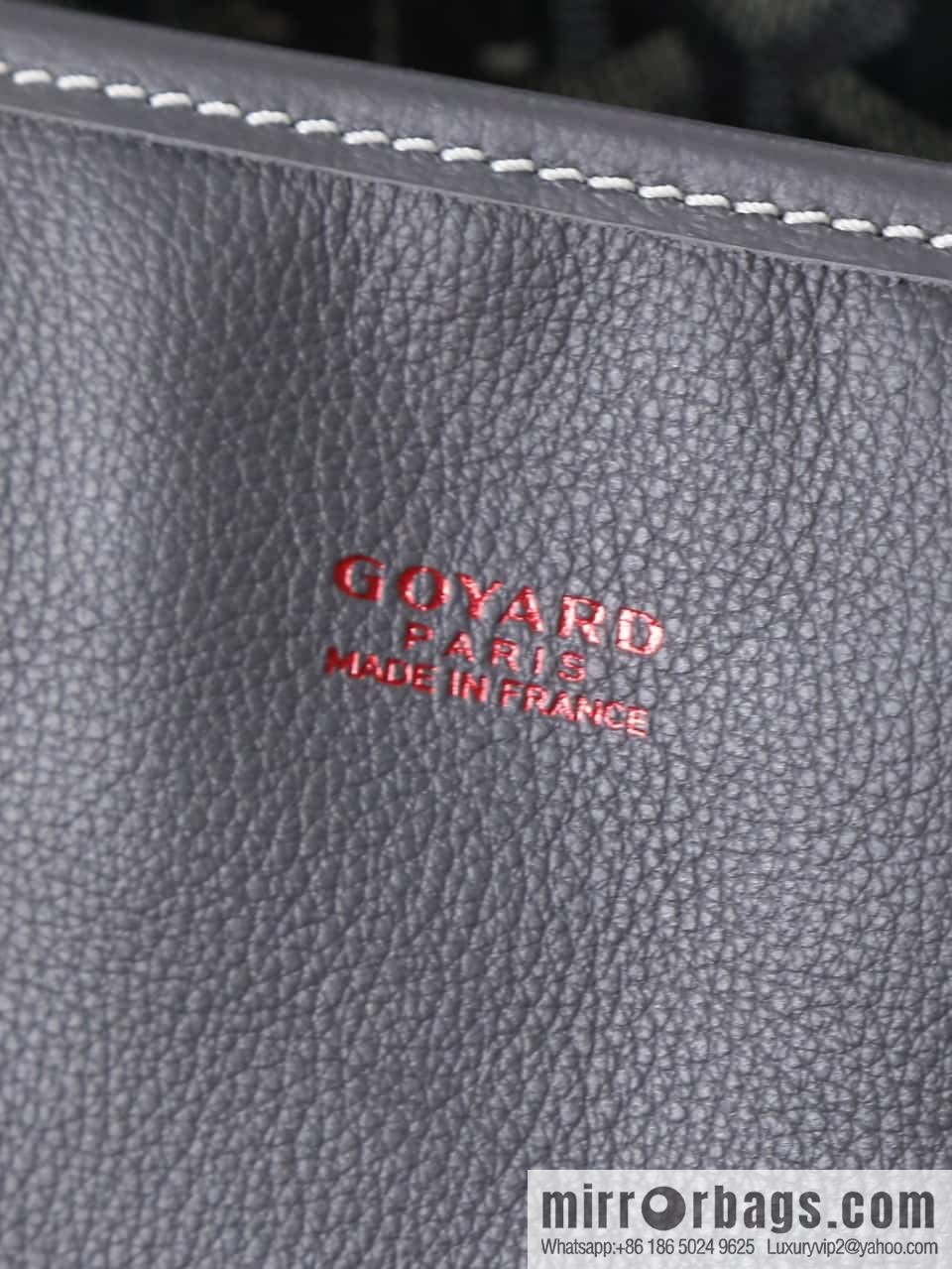 [Premium quality, original materials, leather] Goyard goya anjou small bag 020166m gray tote bag