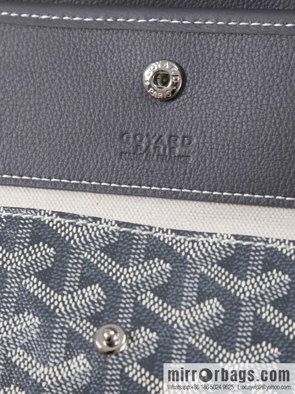[Premium quality, original materials, leather] Goyard goya anjou small bag 020166m gray tote bag