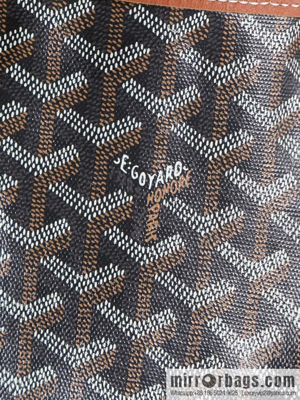 [Premium quality, original materials, leather] Goyard goya anjou small bag 020166m brown tote bag