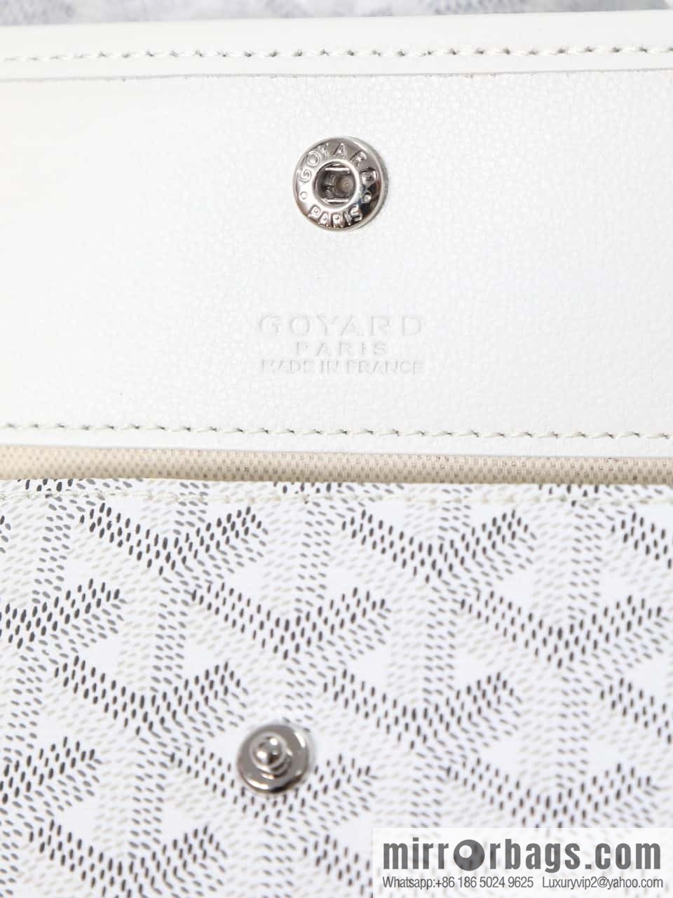 [Premium quality, original materials] Goyard reversible anjous double-sided tray extra large white tray bag