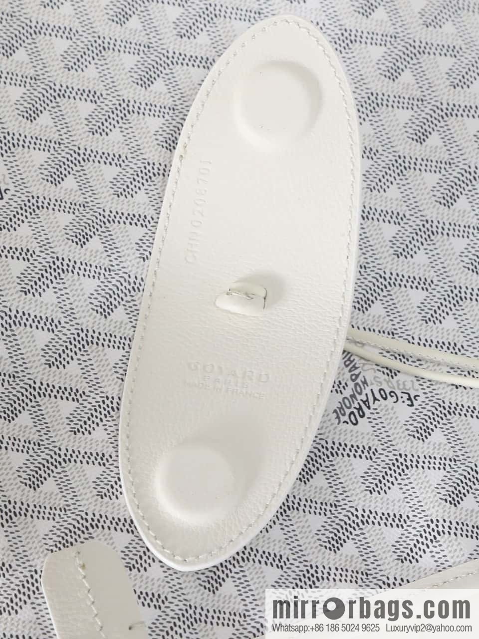[Premium quality, original materials] Goyard reversible anjous double-sided tray extra large white tray bag