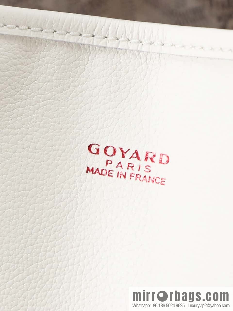 [Premium quality, original materials] Goyard reversible anjous double-sided tray extra large white tray bag