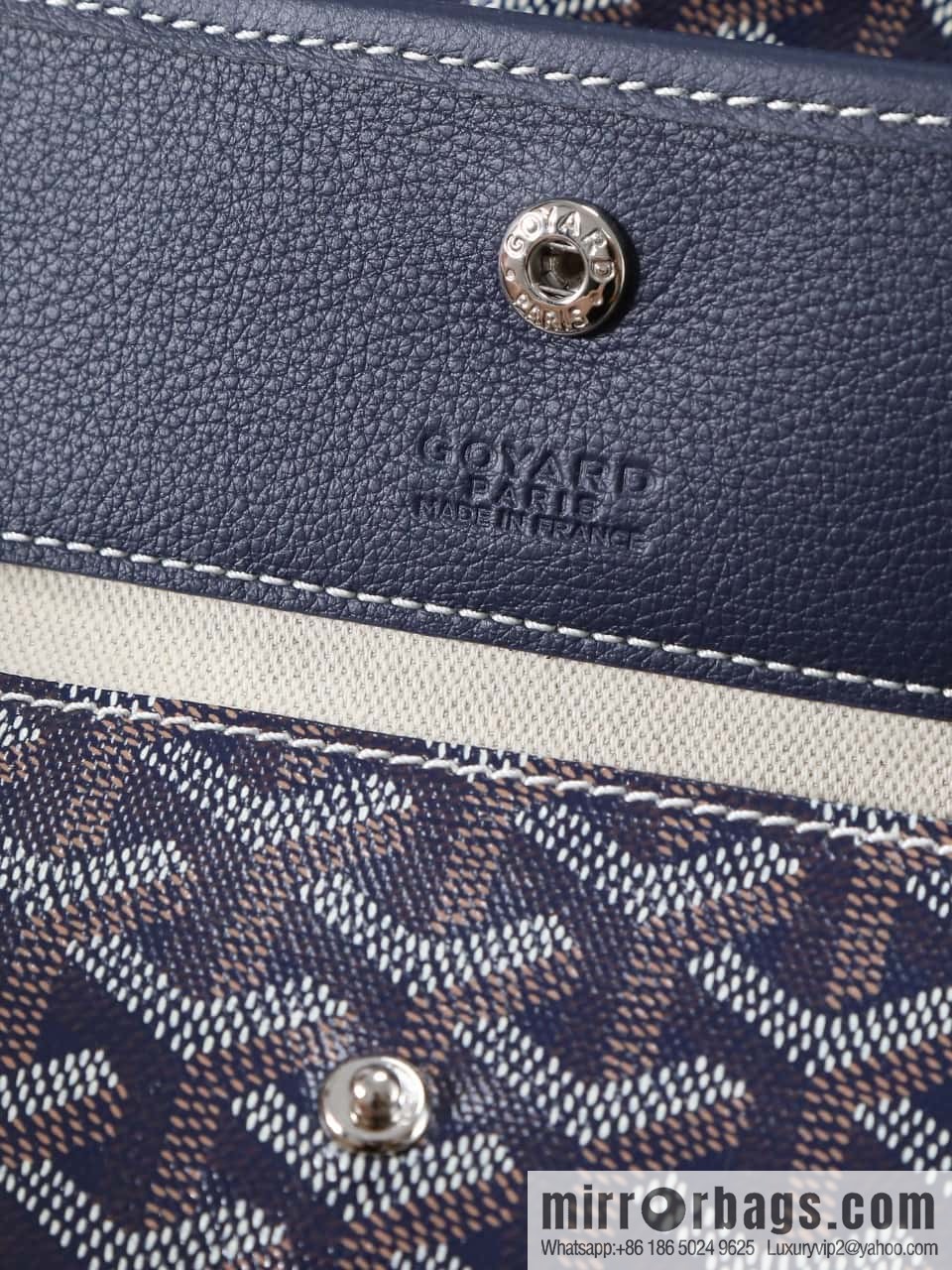 [Premium quality, original materials] Goyard reversible anjous double-sided tray extra large blue tray bag