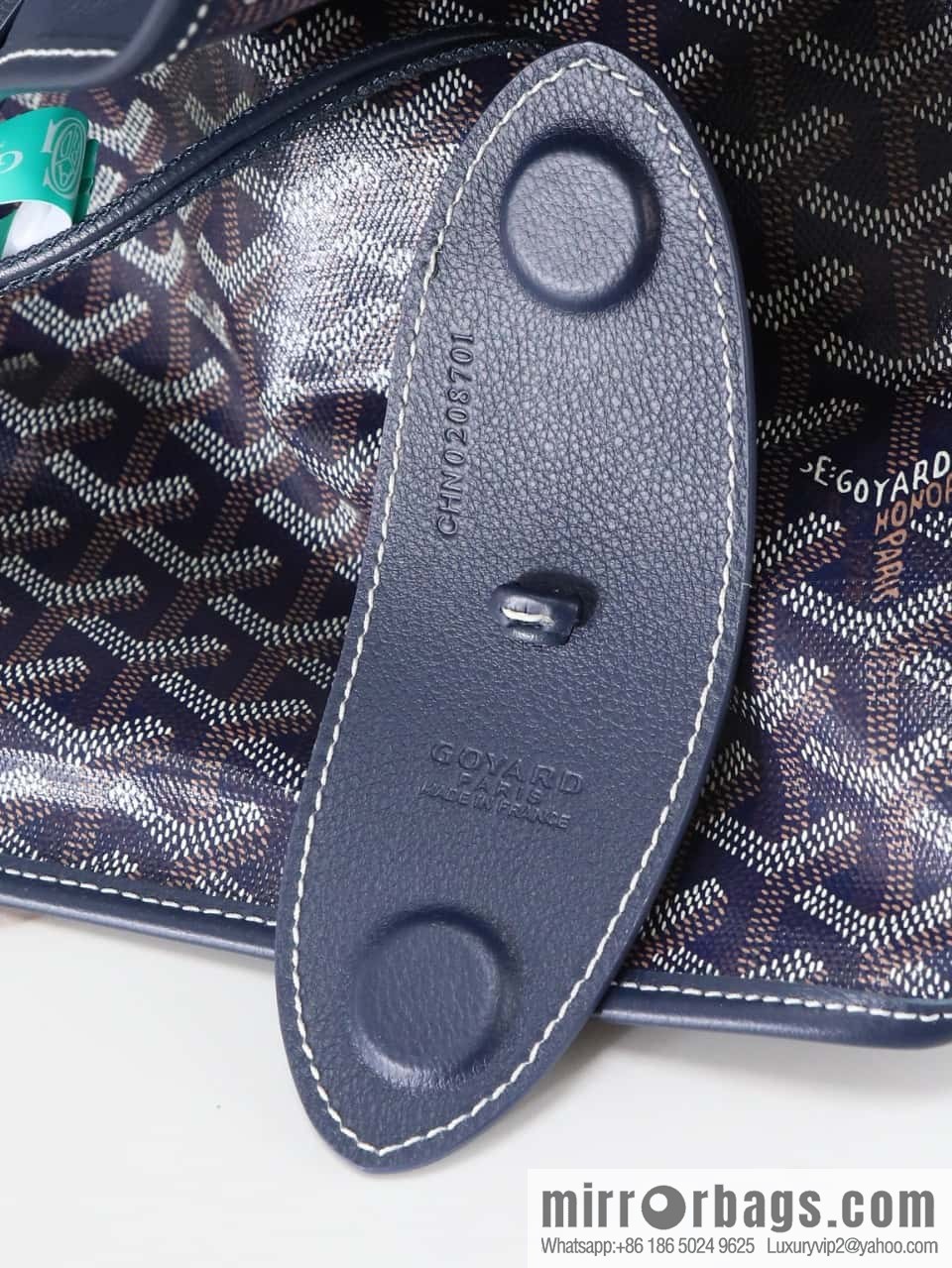 [Premium quality, original materials] Goyard reversible anjous double-sided tray extra large blue tray bag