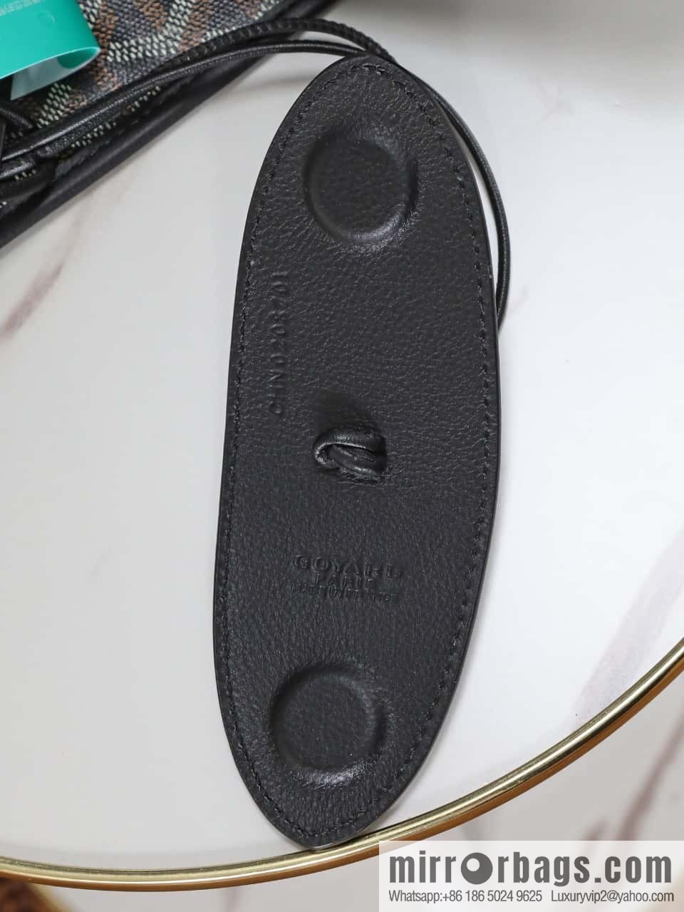 [Premium quality, original materials] Goyard reversible anjous double-sided tray extra large black tray bag