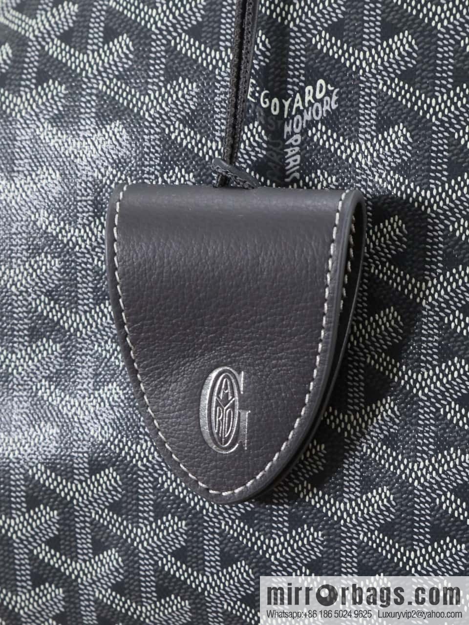 [Premium quality, original materials] Goyard reversible anjous double-sided tray extra large gray tray bag