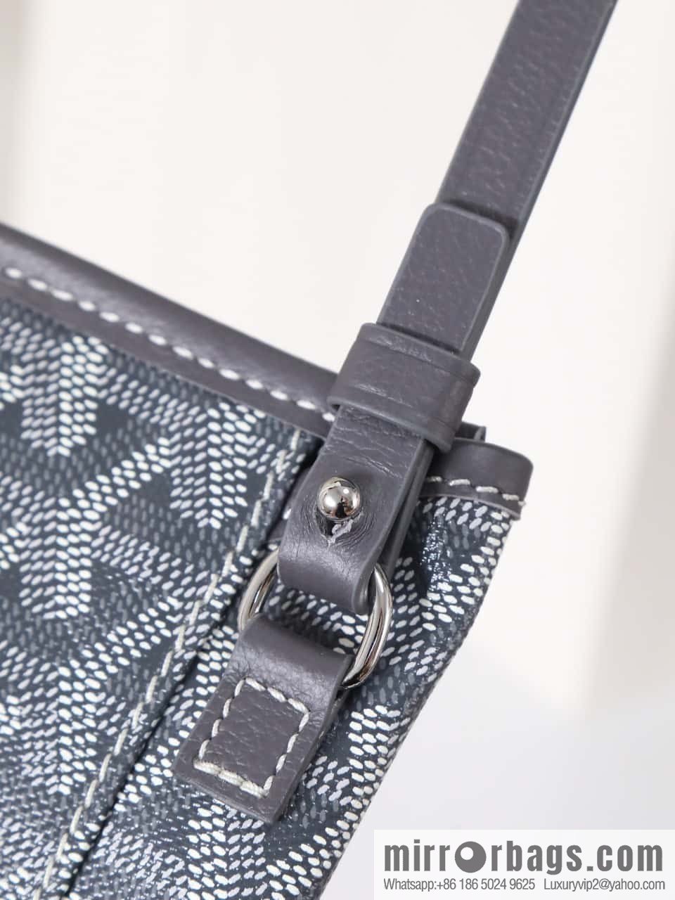 [Premium quality, original materials] Goyard reversible anjous double-sided tray extra large gray tray bag