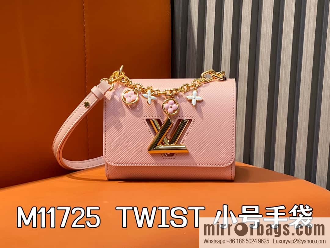 [Boutique‑grade] M11725 pink, water ripple Twist series TWIST small handbag
