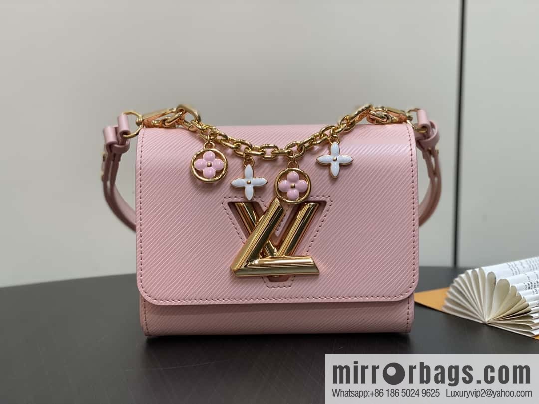 [Boutique‑grade] M11725 pink, water ripple Twist series TWIST small handbag