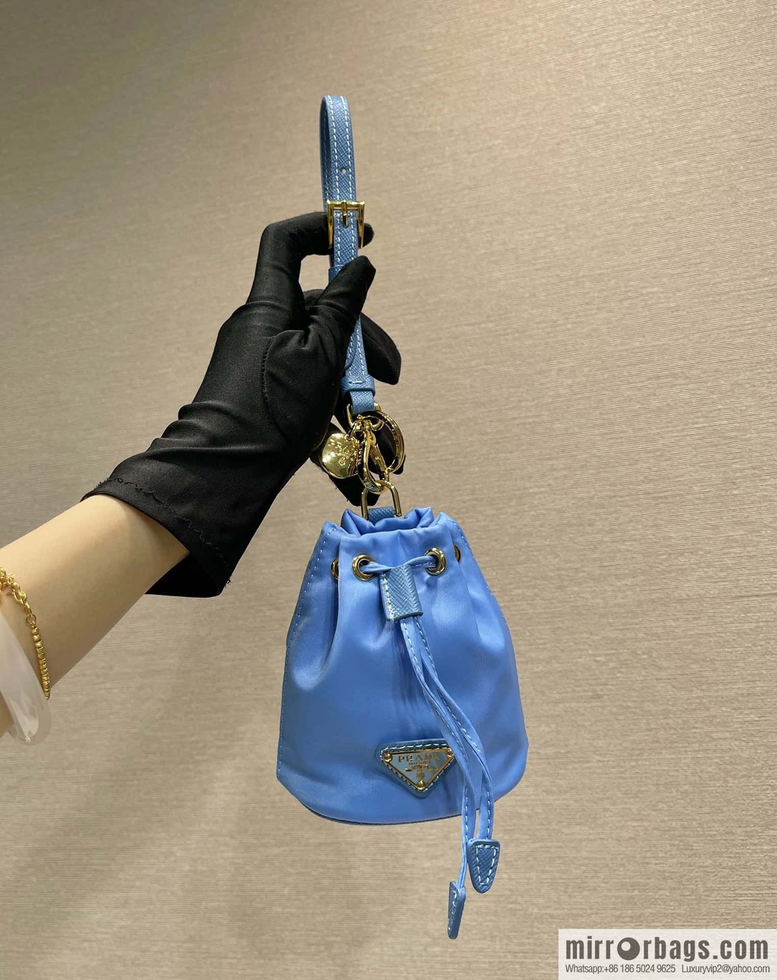 PRADA 🎉 mini bucket bag 🎉 1TT202 new 🎉 blue