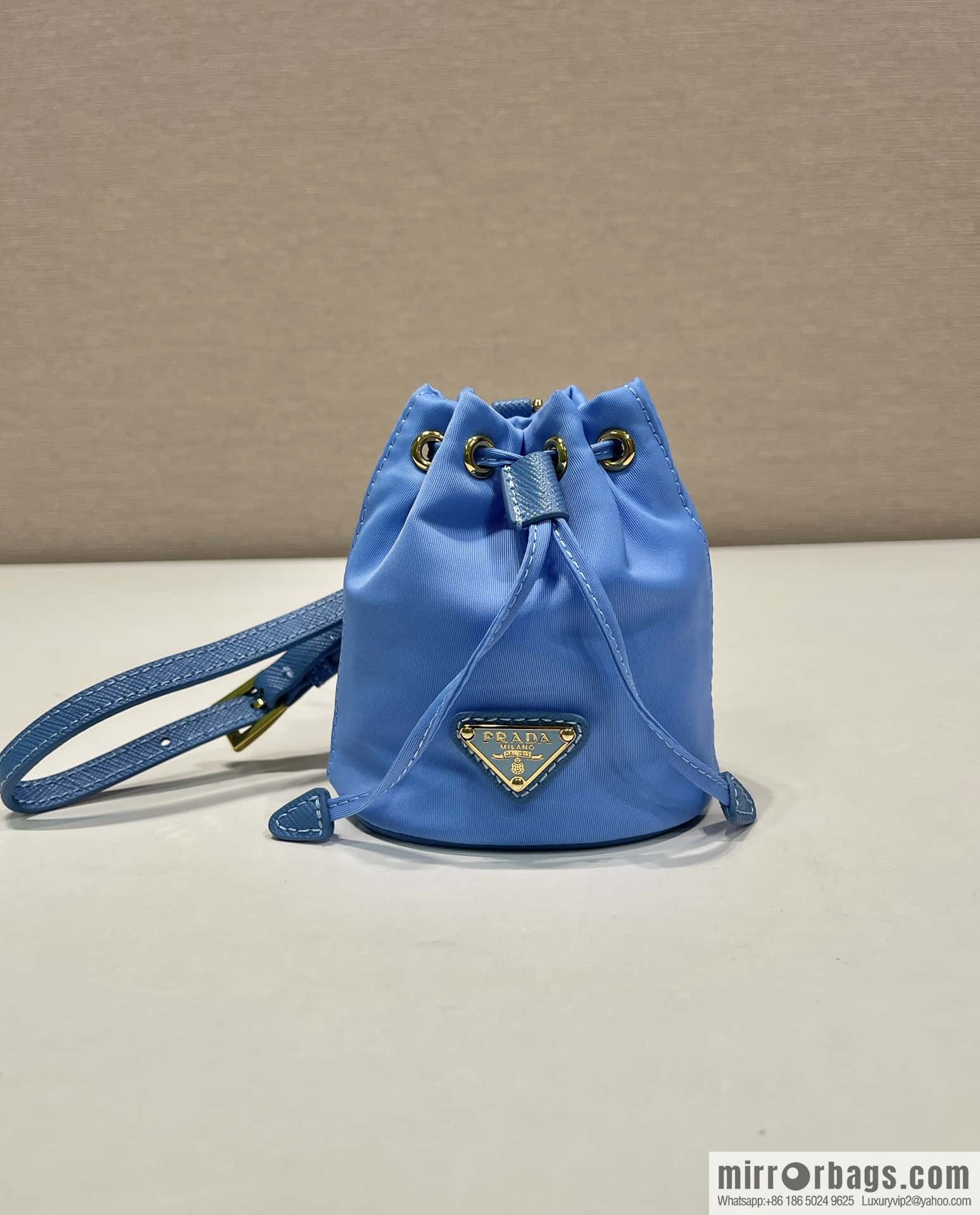 PRADA 🎉 mini bucket bag 🎉 1TT202 new 🎉 blue