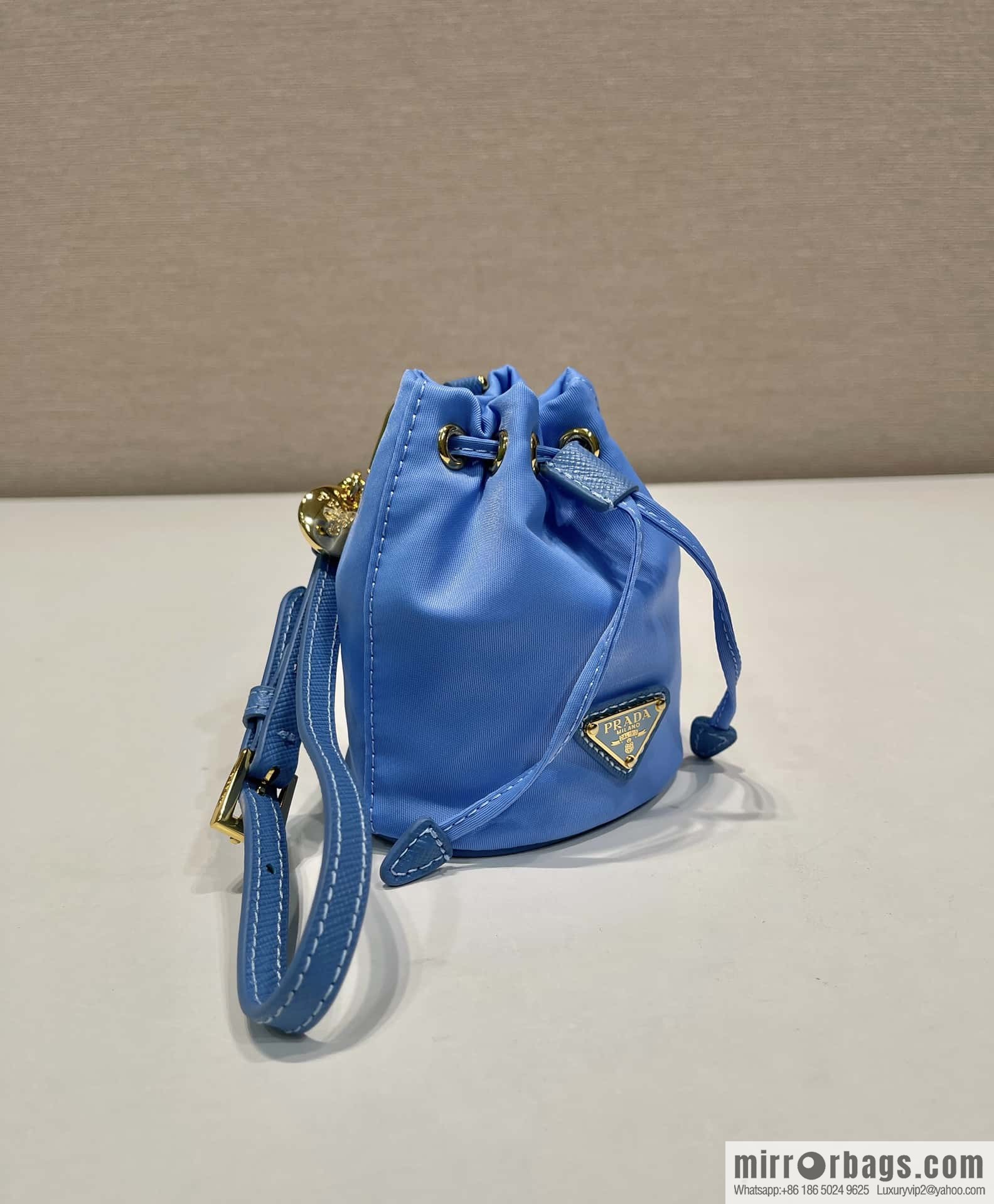 PRADA 🎉 mini bucket bag 🎉 1TT202 new 🎉 blue