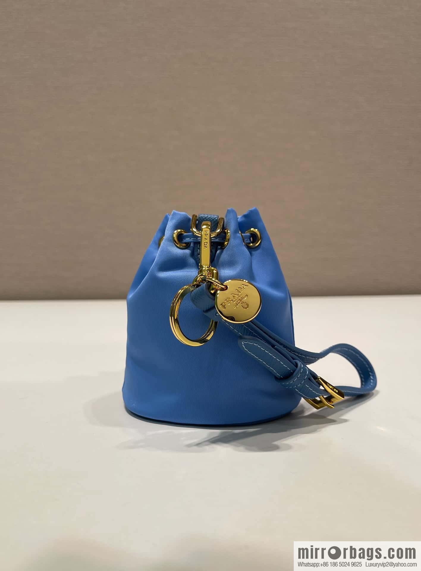 PRADA 🎉 mini bucket bag 🎉 1TT202 new 🎉 blue