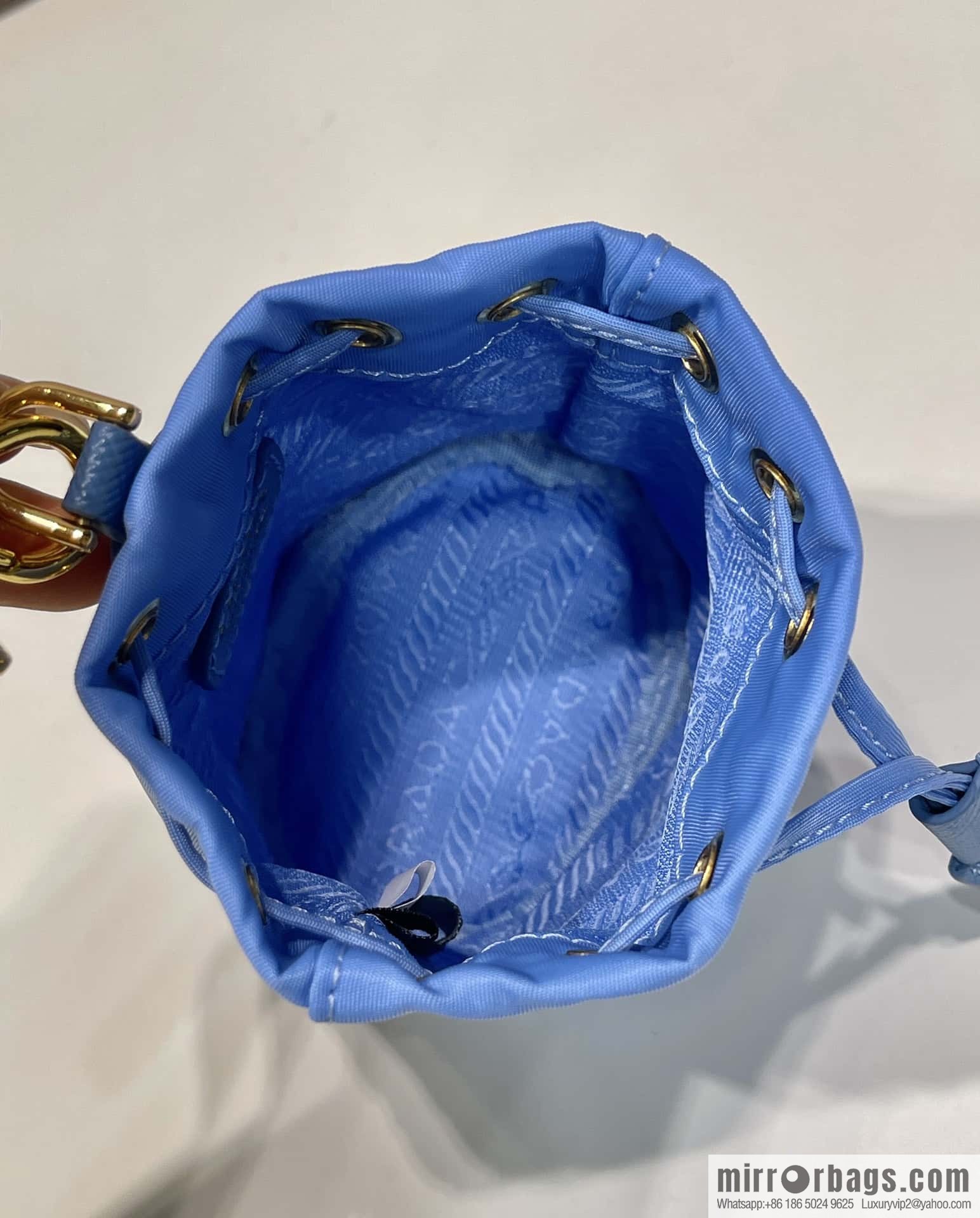 PRADA 🎉 mini bucket bag 🎉 1TT202 new 🎉 blue