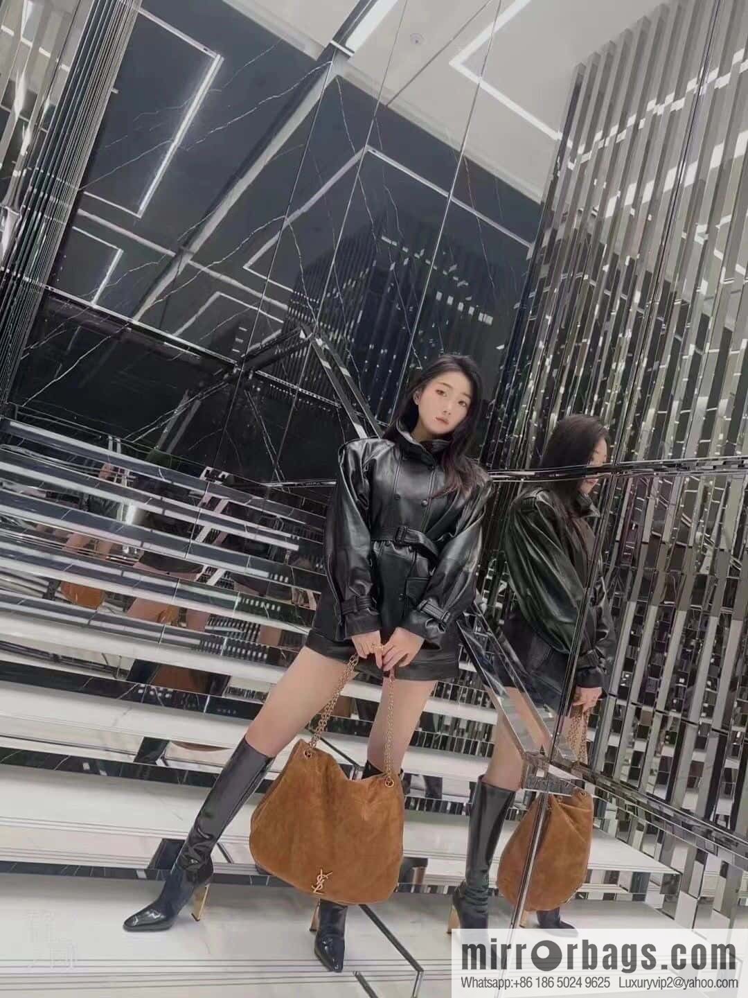YSL 𝗝𝗔𝗠𝗜𝗘_ large suede handbag 742431