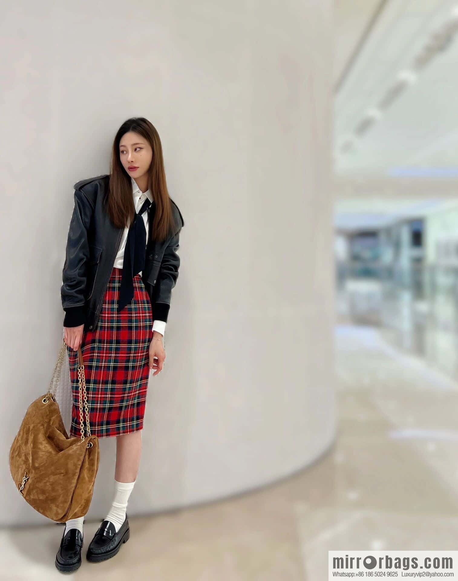 YSL 𝗝𝗔𝗠𝗜𝗘_ large suede handbag 742431