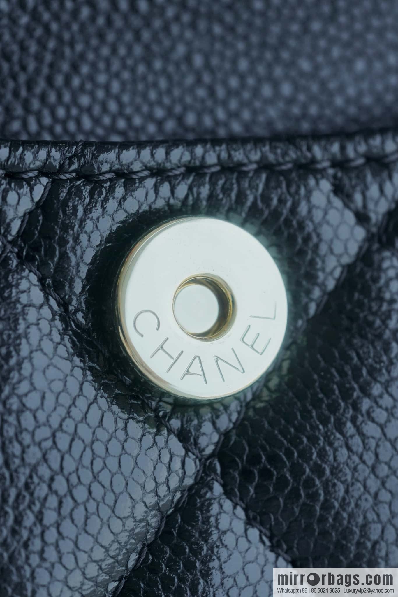 Chanel 24C mini backpack, black gold genuine leather AP3753 black