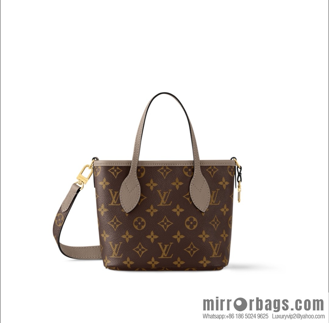 [Boutique‑grade] M12109 presbyopia khaki, shopping bag series Neverfull Bandoulière Inside Out BB handbag m12099 m12109