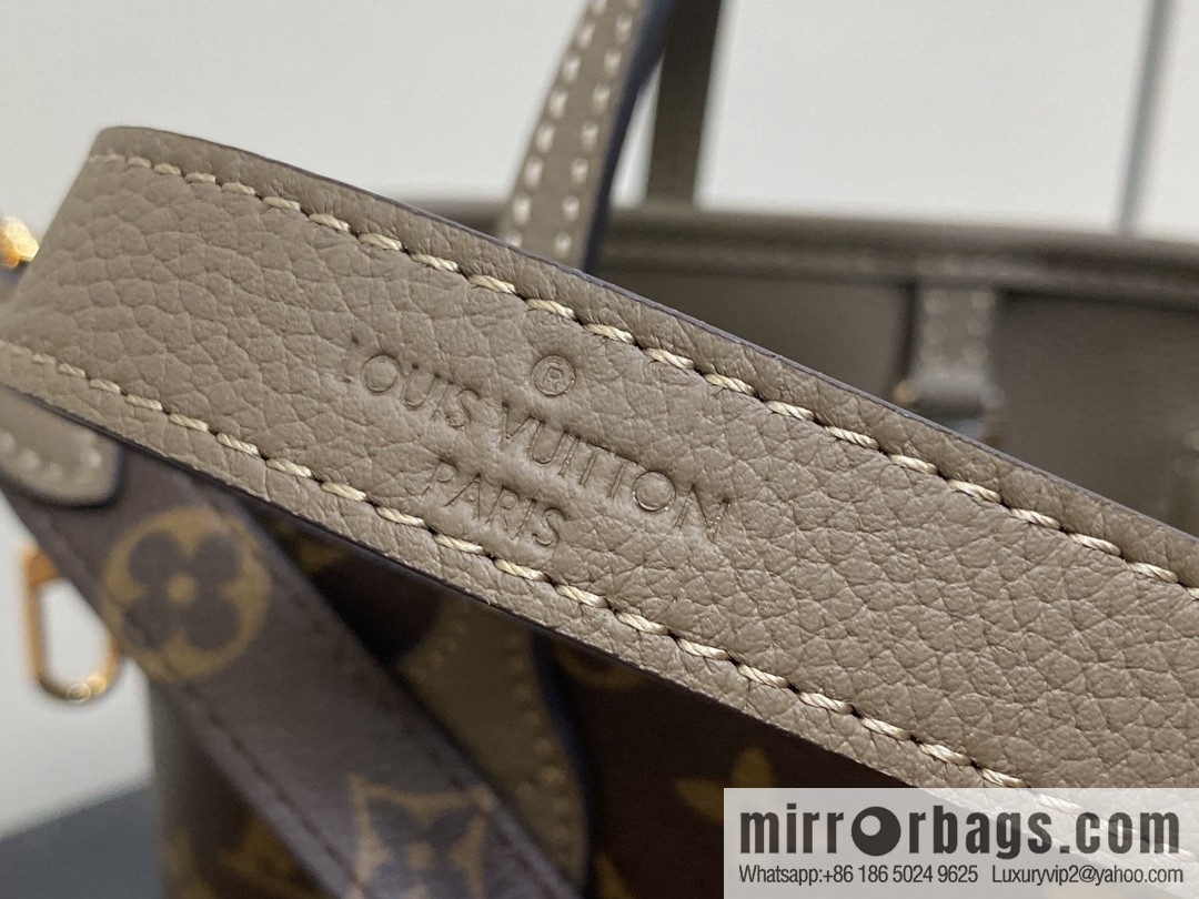 [Boutique‑grade] M12109 presbyopia khaki, shopping bag series Neverfull Bandoulière Inside Out BB handbag m12099 m12109