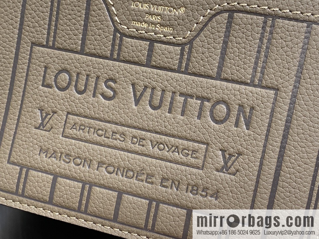 [Boutique‑grade] M12109 presbyopia khaki, shopping bag series Neverfull Bandoulière Inside Out BB handbag m12099 m12109