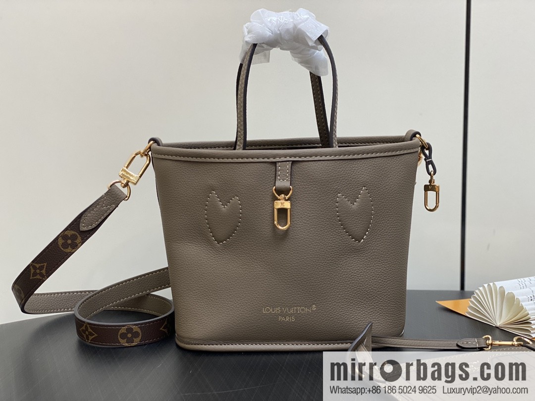 [Boutique‑grade] M12109 presbyopia khaki, shopping bag series Neverfull Bandoulière Inside Out BB handbag m12099 m12109