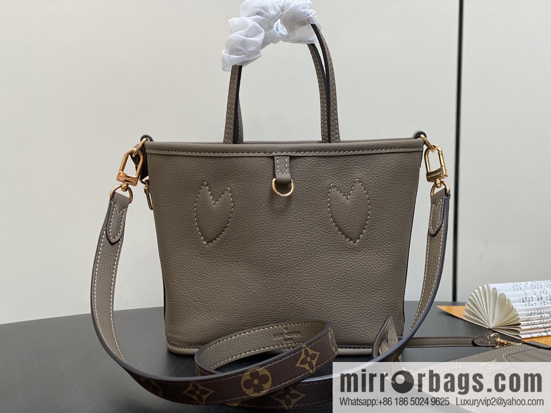 [Boutique‑grade] M12109 presbyopia khaki, shopping bag series Neverfull Bandoulière Inside Out BB handbag m12099 m12109