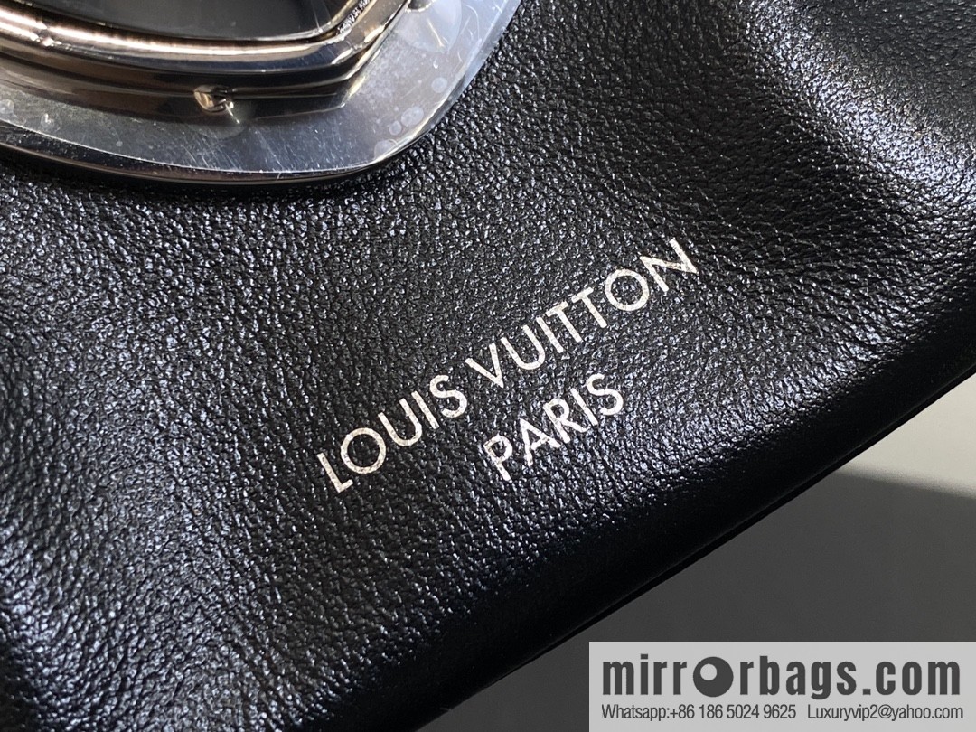 [Boutique‑grade] M12192 black full leather, underarm bag ingot bag series, the new SUNSET VIBE handbag of the season
