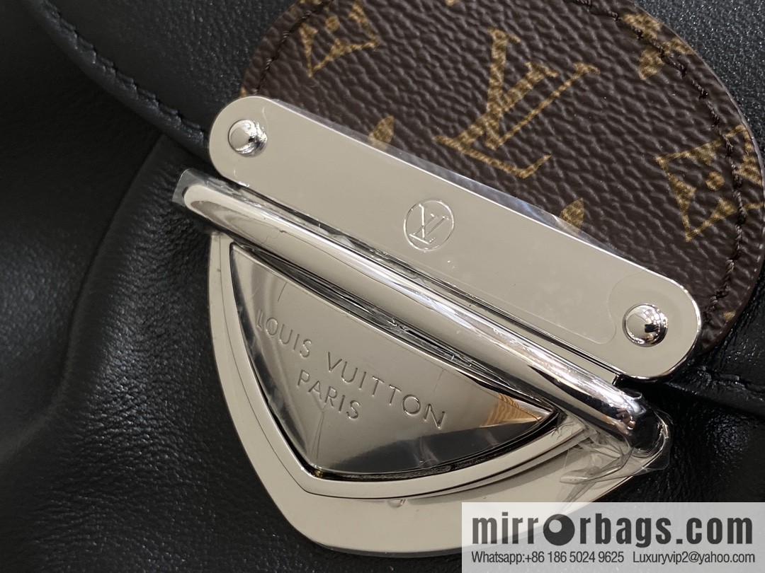 [Boutique‑grade] M12192 black full leather, underarm bag ingot bag series, the new SUNSET VIBE handbag of the season